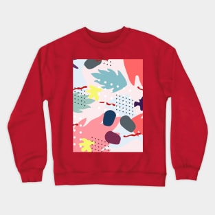 Pink abstract pattern Crewneck Sweatshirt